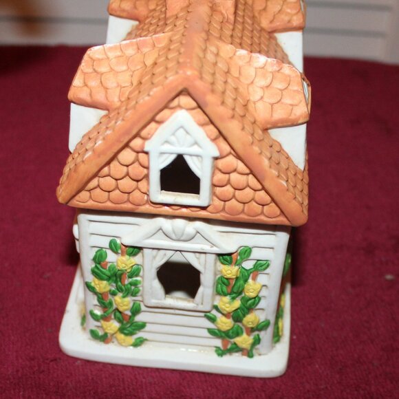 Vintage PartyLite Cape Cod Tealight House (PO517) - Picture 3 of 6